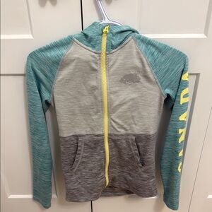3 for $30! Roots Girls Kids Teal and Gray Hoodie